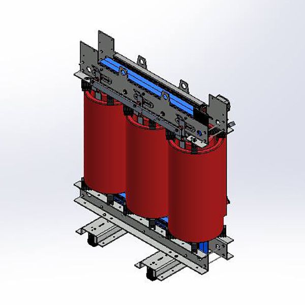 Rendering di un trasformatore in resina; Rendering of a Cast Resin Transformer